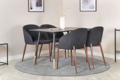 Venture Design AB Set za blagovanje Stolić i stolica Dipp Arch Stolić 75x120x85 cm Stolica 55x83x48,5 cm Crna