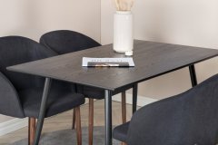 Venture Design AB Set za blagovanje Stolić i stolica Dipp Arch Stolić 75x120x85 cm Stolica 55x83x48,5 cm Crna