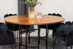 Venture Design AB Set za blagovanje Stol i stolice Copenhagen Limhamn Stol 140x75 cm smeđa crna