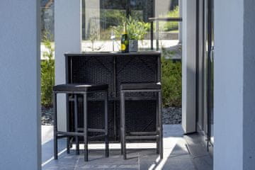 Venture Design AB Set za bar Knock stol 100x60x105 cm stolica 40x40x70 cm crna
