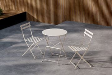 Venture Design AB Set za kafić Tao, stol za kavu 60x60x71 cm, bež
