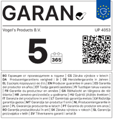 Vogels UP4053, zidni nosač za ekrane od 32"-65", rotacija 120°, nagib 15°, 40kg