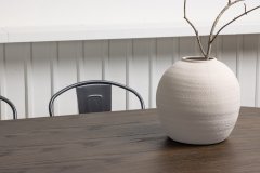 Venture Design AB Set za blagovaonski stol i stolice Stone Oval i Tempe 74x220x100 cm Crni