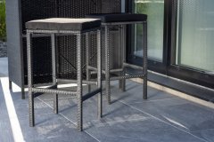 Venture Design AB Set za bar Knock stol 100x60x105 cm stolica 40x40x70 cm crna