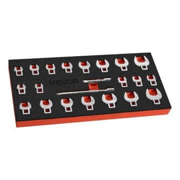 VEVOR Set ključeva Crowfoot 22-dijelni 3/8" pogon metrički i SAE