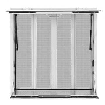 VEVOR Prozor za prodaju s preklopnom policom 915x915 mm od aluminijske legure s 4 klizna prozora i tendom na vratima