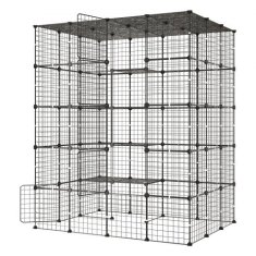 VEVOR Kavez za mačke s 5 razina 139.7x104.1x175.2 cm Crni