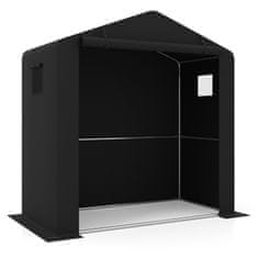 Costway Vrtni spremnik 190x95x194 cm crni