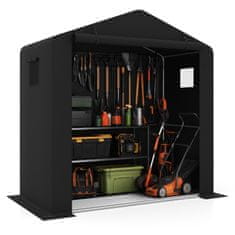 Costway Vrtni spremnik 190x95x194 cm crni
