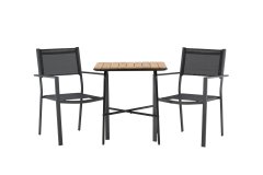 Venture Design AB Set stola i stolica za kafić Holmbeck Copacabana stol 74x70x88 cm crni