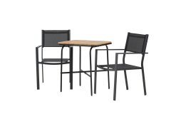 Venture Design AB Set stola i stolica za kafić Holmbeck Copacabana stol 74x70x88 cm crni