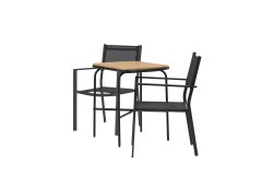 Venture Design AB Set stola i stolica za kafić Holmbeck Copacabana stol 74x70x88 cm crni