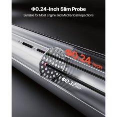 VEVOR Artikulirajući endoskop SX4 6.2 mm leća 6 in zaslon 1920x1080 vodootporan