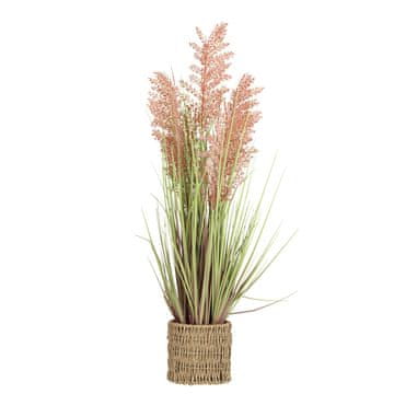 Homestar Umjetna biljka H87cm narančasta trava sorghum s posudom