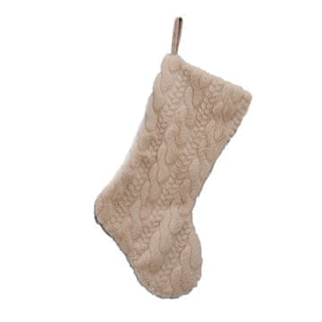 Homestar Božićna čarapa H53,3 cm bež