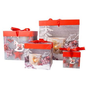 Homestar Poklon kutija XMAS GIFT-4 30x30x30 cm mix