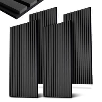 Homestar Set od 4 akustične zidne ploče 120x60 cm tamnosivi hrast
