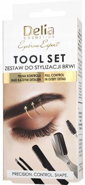 DELIA COSMETICS DELIA Eyebrow Expert set pribora za oblikovanje obrva, trimer, pinceta