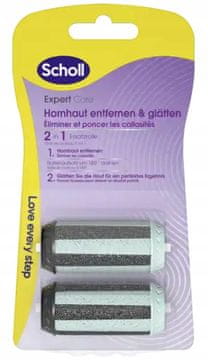 Scholl ExpertCare rotacijske glave za turpije, 2 u 1, 2 kom.