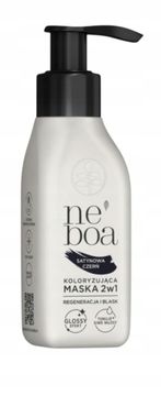 maska za kosu, boja, 2 u 1, satensko crna 100 ml
