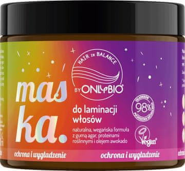 OnlyBio HAIR IN BALANCE maska za laminiranje kose 200 ml