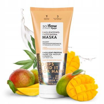 Flo BY VIS PLANTIS maska za kosu srednje poroznosti 200 ml