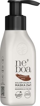2-u-1 maska za kosu, boja, kestenjasto smeđa 100 ml