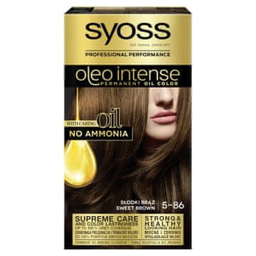 Syoss Oleo Intense farba do włosów, trwała, bez amoniaku, nr 5-86 Słodki