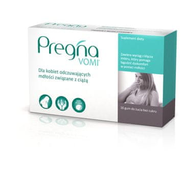 Verco Pregna Vomi žvakaće gume s đumbirom protiv mučnine 16 kom.