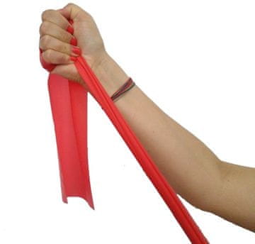 Qmed Lateks traka za rehabilitaciju, gumena 2,5 m, SLABA, 1 kom.
