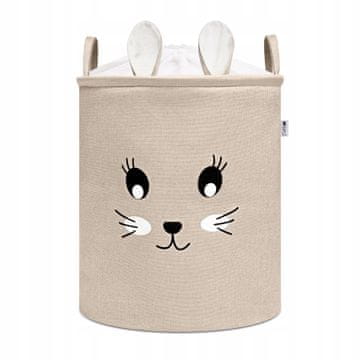 Desipower® Košara za igračke s vezicom XXL velika RABBIT
