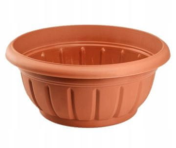 narančasta plastična saksija za cvijeće 20 cm x 20 x 9,5 cm 1 kom.