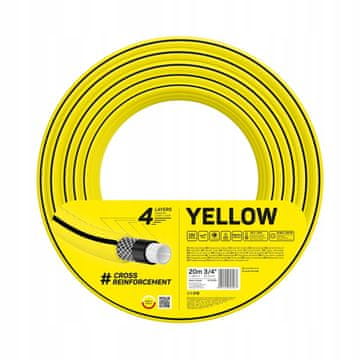 Cellfast 4 Žuto vrtno crijevo 3/4" 20 m 1 kom.