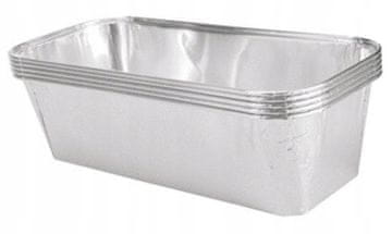 Ravi aluminijski kalupi srebrni 1500 ml 5 komada