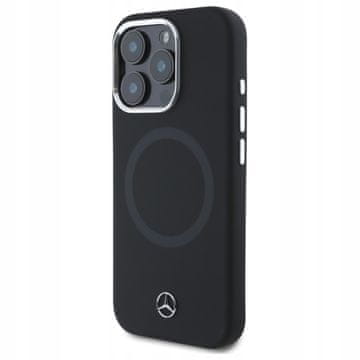 MERCEDES stražnja maskica za Apple iPhone 16 Pro Max silikonska s tonalnim logom crna 1 kom.