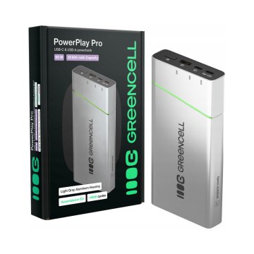 Green Cell Powerbank PBPLGC20P PowerPlay Pro 20800mAh 65W srebrni 1 kom.