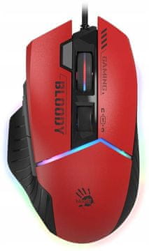 A4Tech Bloody W95 Max USB Sports crveni optički miš za dešnjake 1 kom.