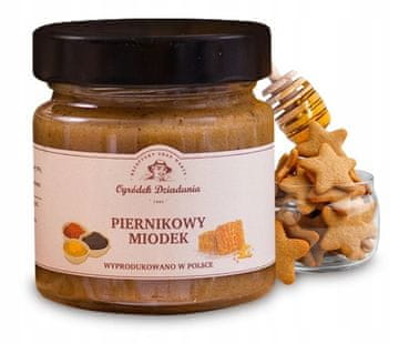 Ogródek Dziadunia Djedov vrt kremasti med s medenjacima 250 g