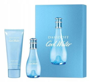 Davidoff Cool Water Woman Set toaletna voda 30 ml + losion za tijelo 75 ml