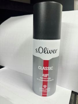 s.Oliver Classic Men dezodorans u spreju za muškarce, 48 sati, 150 ml