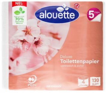 Deluxe toaletni papir, 5-slojni 4 kom.