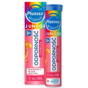 Polski Lek Plusssz Junior šumeće tablete, Imunitet, 3+, dodatak prehrani 20 kom.