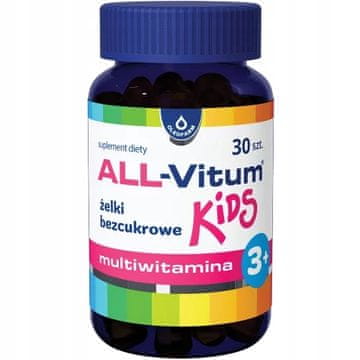 Oleofarm All-Vitum Kids 3+ multivitaminske žele bombone bez šećera 30 komada