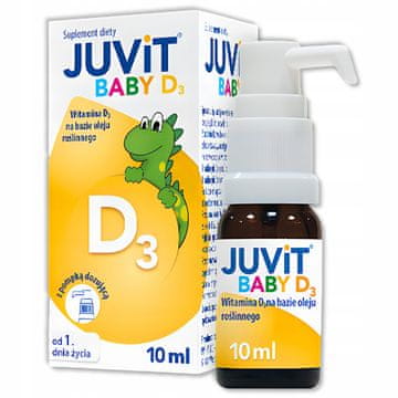 Hasco-lek Juvit Baby kapi s vitaminom D3, od prvog dana života, dodatak prehrani 10 ml