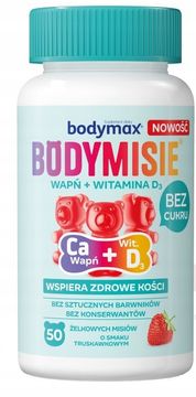 Bodymisie Kalcij + Vitamin D3 žele bombone s okusom jagode za djecu 50 komada