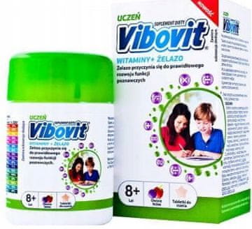 Teva Vibovit Studentski vitamini + željezo 30 pastila