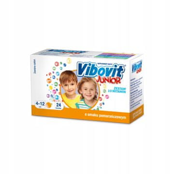 Teva Vibovit Junior vrećice, okus naranče, 4+, dodatak prehrani 24 kom.