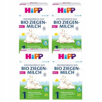 HiPP BIO 1 starter mlijeko od kozjeg mlijeka, 4 komada od rođenja 400 g