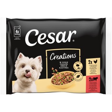 Cesar mokra hrana mješavina okusa 0,4 kg 1 kom.