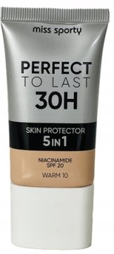 miss sporty Perfect To Last 30h Skin Protector 5in1 Warm 10 tekući puder